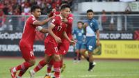 Asnawi Mangkualam mencetak gol pembuka Timnas Indonesia saat bersua Brunei Darussalam pada laga ketiga Grup A Piala AFF 2022 di&nbsp;Kuala Lumpur Football Stadium, Senin (26/12/2022) sore WIB. Dalam duel itu, Indonesia menang 5-0 atas Brunei. (Bola.com/Zulfirdaus Harahap)