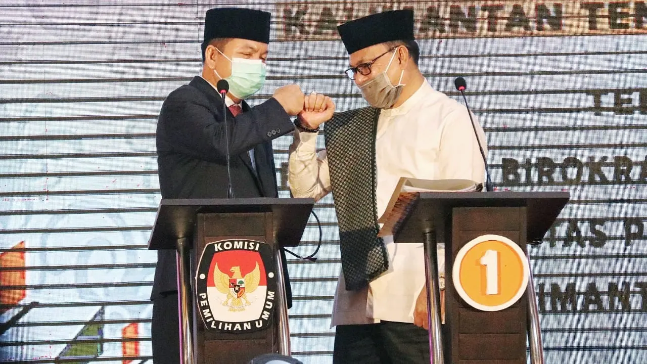 Pasangan Ben-Ujang saat tampil di debat ketiga (Foto: Istimewa)