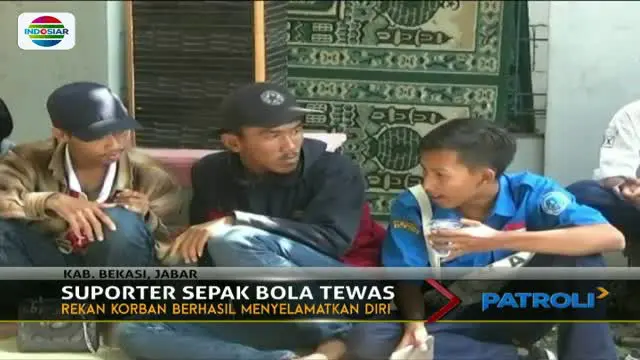 Korban tewas saat perjalanan pulang usai menonton pertandingan sepak bola di Stadion Patriot Bekasi, Jawa Barat.