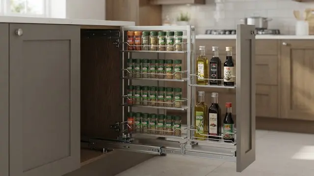 Model Rak Bumbu Tarik