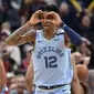 Guard Memphis Grizzlies Ja Morant terus bersinar pada musim debutnya di NBA. (AP Photo/Brandon Dill)