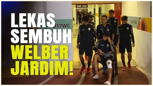 VIDEO: Usai Timnas Indonesia U-19 Pesta Gol, Welber Jardim Tinggalkan Stadion dengan Kursi Roda