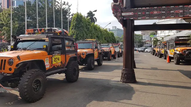 Para peserta Indonesia Offroad eXpedition 2019 Andalas