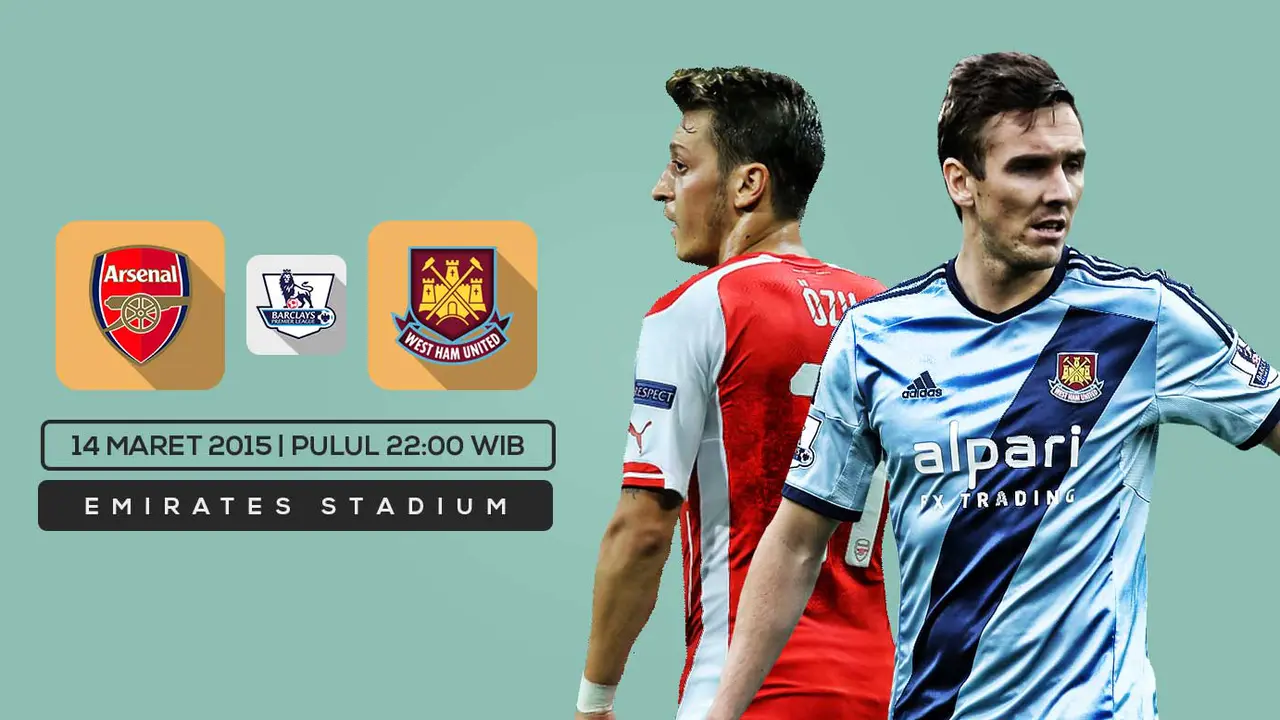 Prediksi Arsenal vs West Ham United (Liputan6.com/Yoshiro)
