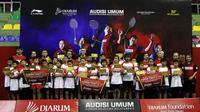 Sebanyak 24 atlet berhasil meraih Super Tiket dari Audisi Umum Djarum Beasiswa Bulutangkis 2019 yang digelar di GOR KONI, Kota Bandung. (dok. PB Djarum)