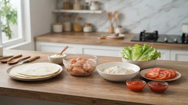 Bahan-Bahan Chicken Snack Wrap Rumahan