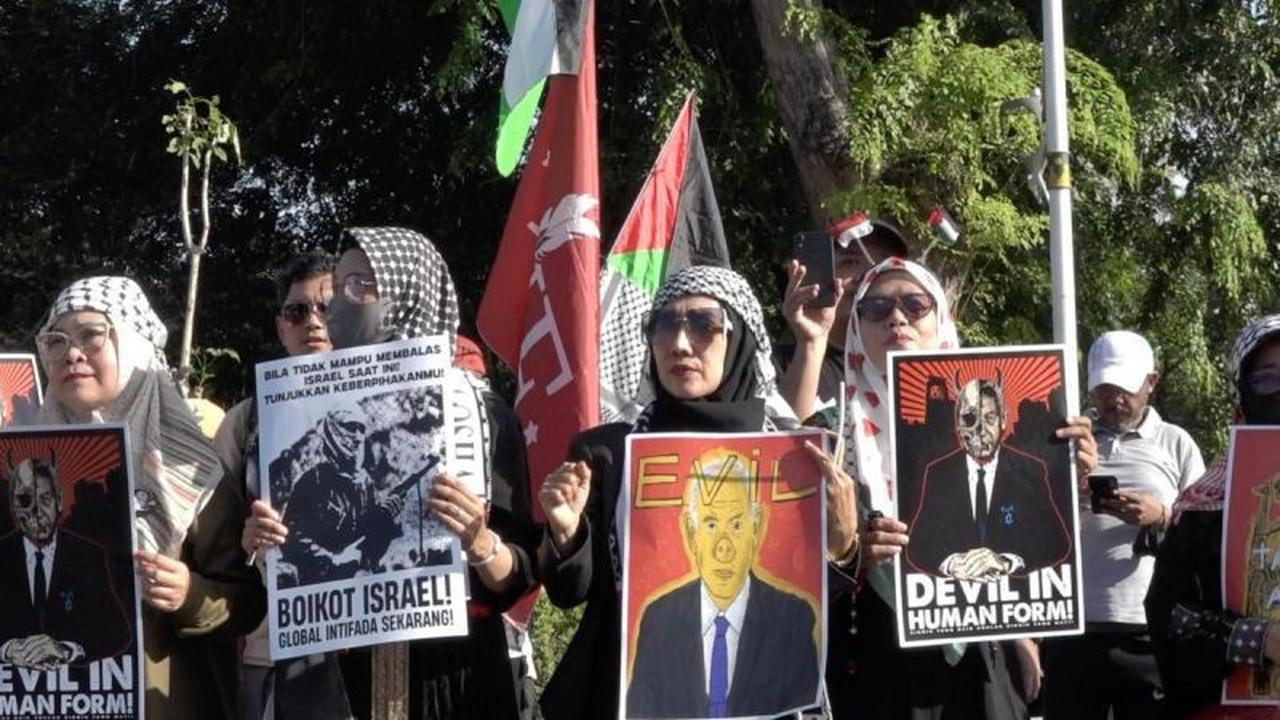 Generasi Z Palestina Jadi Ujung Tombak Suara Kemanusiaan di Aksi Kedubes AS