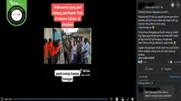 Gambar tangkapan layar video yang diklaim sejumlah mahasiswa ditangkap usai membakar foto Prabowo-Gibran. (sumber: Facebook)