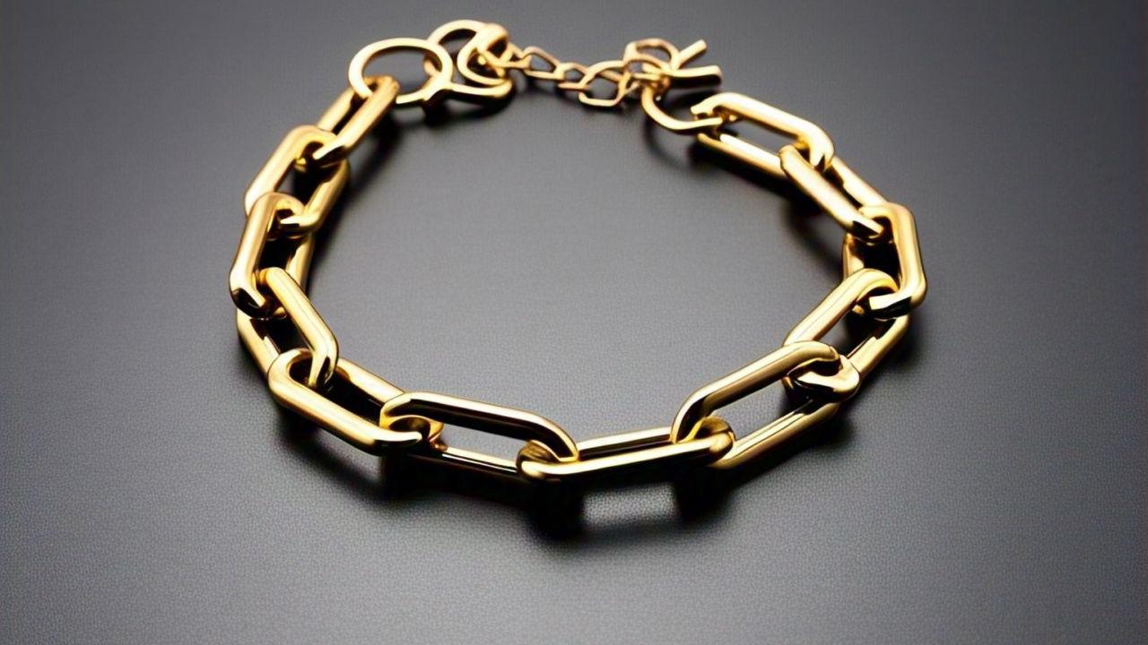 Gelang emas rantai minimalis