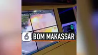 Polisi Tutup Jalan dan Sisir Lokasi Ledakan Bom di Gerbang Gereja Katedral Makassar