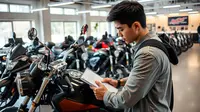 tips trik beli motor bekas ©Ilustrasi dibuat AI