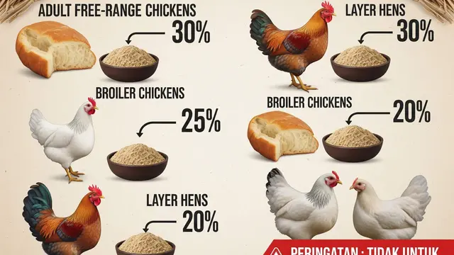 Cara Membuat Pakan Ayam Fermentasi dari Roti Kedaluwarsa