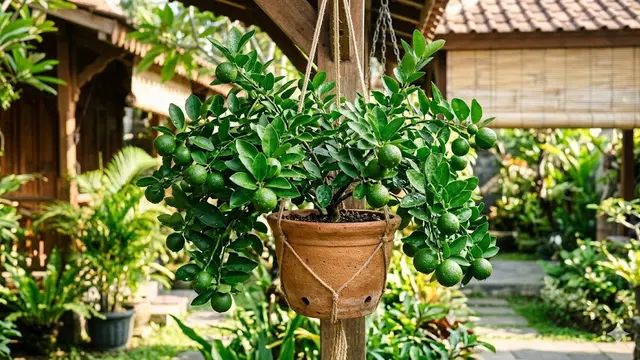 Jenis Pohon Buah Mini di Pot Gantung