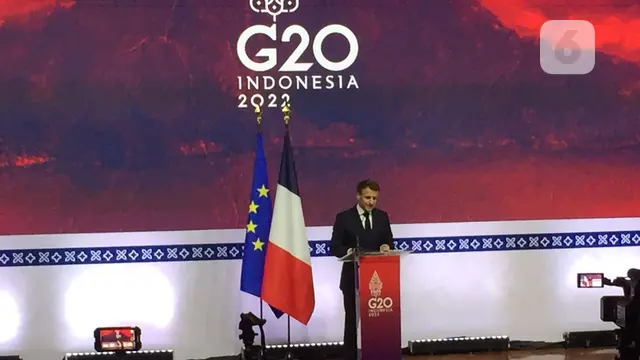 Ada pesan khusus yang dibahas oleh Presiden Prancis Emmanuel Macron bersama Presiden China Xi Jinping. Dan itu dibocorkan oleh Macron kepada media (Liputan6.com/Teddy Tri Setio Berty)