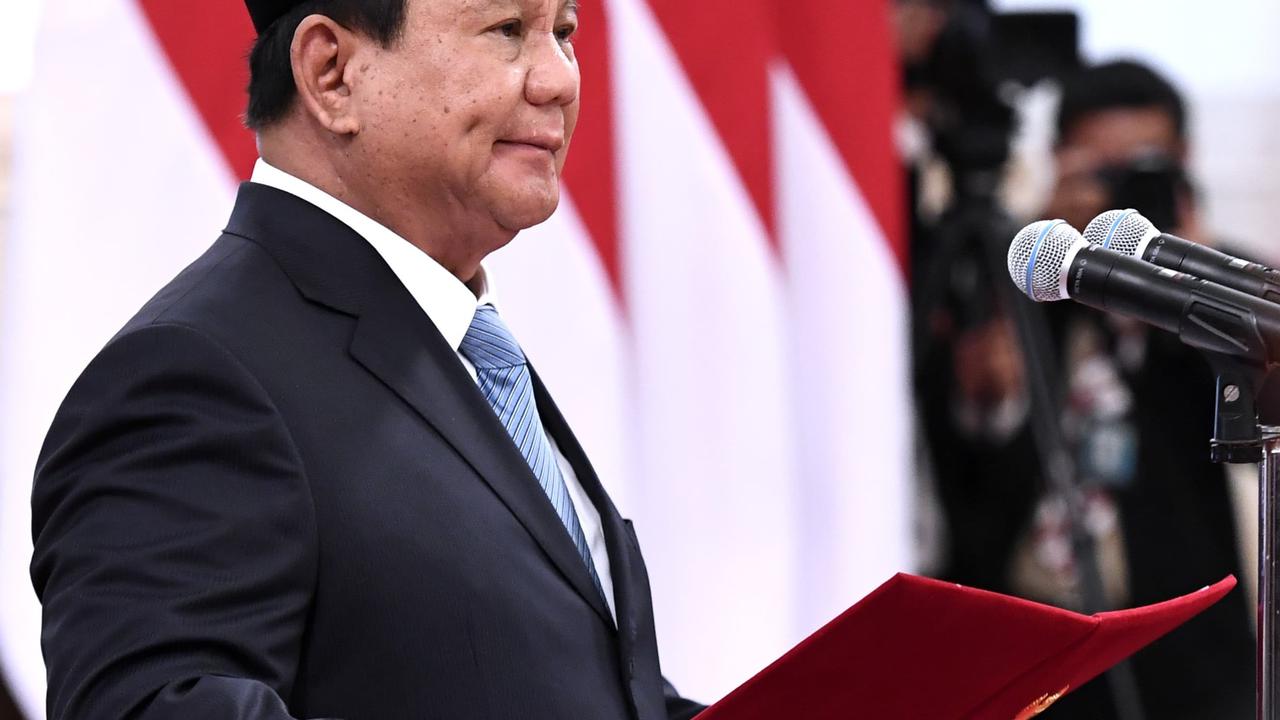 Prabowo lantik menteri di Istana Kepresidenan