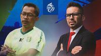 BRI Liga 1 - Duel Pelatih - Persebaya Surabaya Vs Persik Kediri (Bola.com/Adreanus Titus)