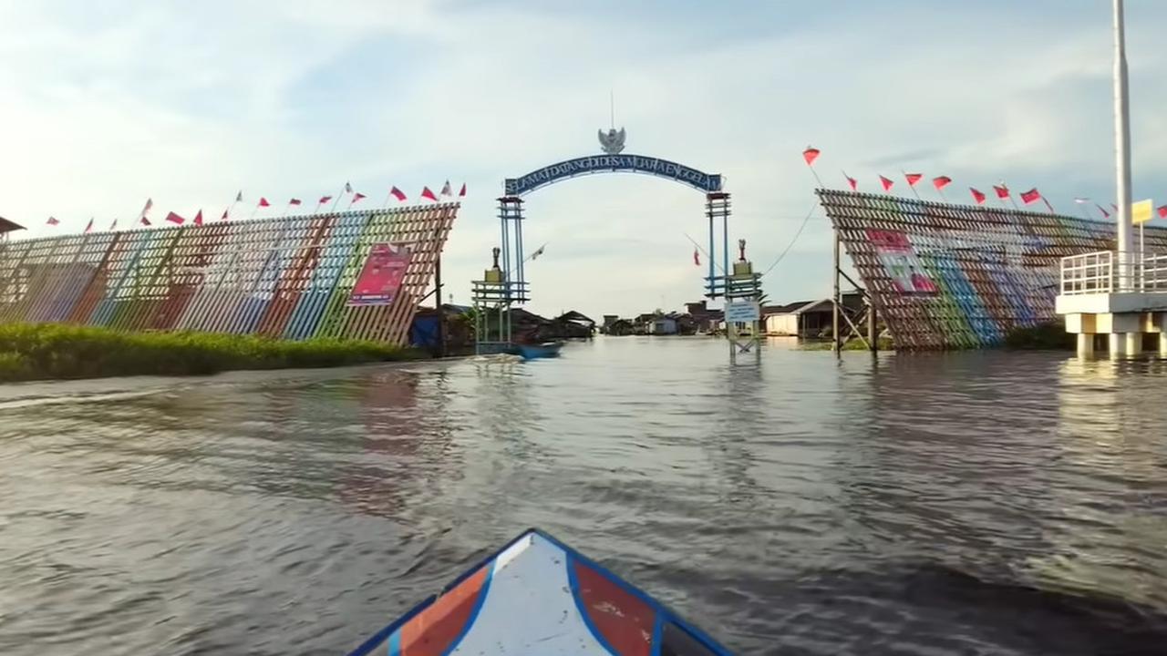 Melihat Uniknya Desa Tanpa Daratan Muara Enggelam di Kukar, Ada Sawah Terapung