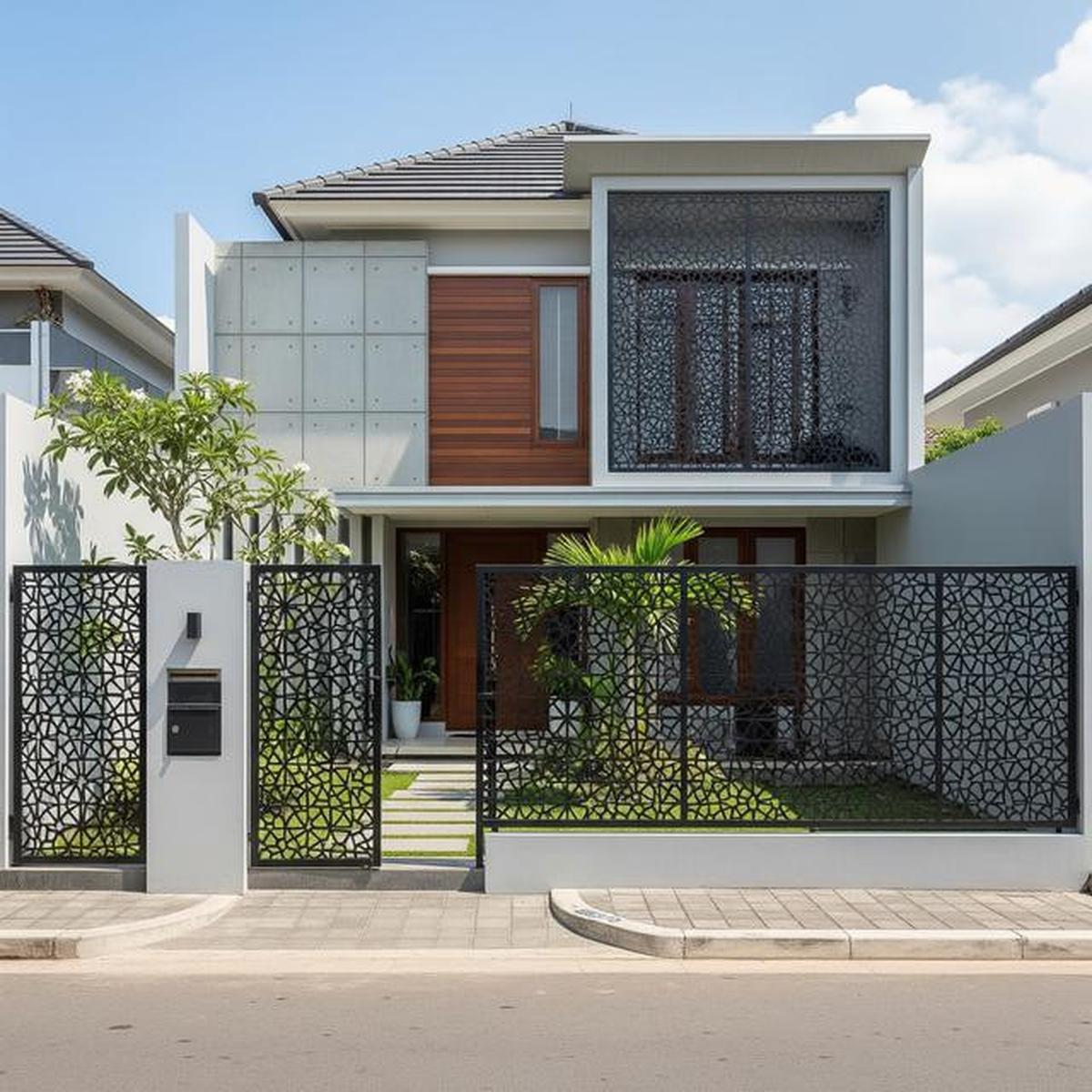 9 Model Pagar Minimalis dengan Pintu Tersembunyi, Aman dan Elegan