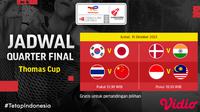 Jangan Ketinggalan, Live Streaming Piala Thomas 2020 di Vidio Hari Ini. (Sumber : dok. vidio.com)
