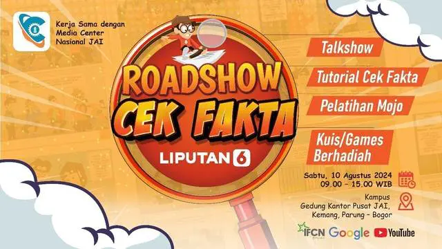 VIDEO: Roadshow Cek Fakta Liputan6.com X Media Center Nasional JAI