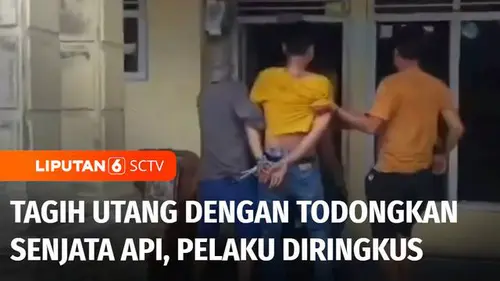 VIDEO: Menagih Utang dengan Todongkan Senjata Api, Pria di Lampung Diringkus Polisi