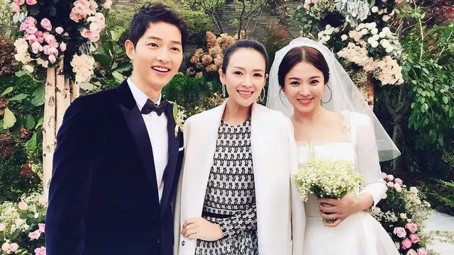 Zhang Ziyi menghadiri Pernikahan Song Hye Kyo dan Song Joong Ki