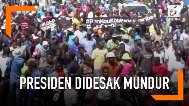 Warga Haiti turun ke jalan memprotes Presiden Jovenel Moise untuk mundur. Tuntutan tersebut disuarakan karena Presiden Jovenel Moise tidak menyelidiki korupsi di pemerintahan sebelumnya.