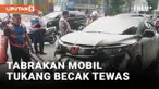 Mobil SUV Tabrak Becak dan Motor, Satu Orang Tewas