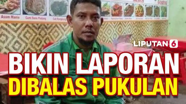 VIDEO: Waduh! Bikin Laporan Motor Dicuri, Ojol Malah Dipukul Oknum Polisi