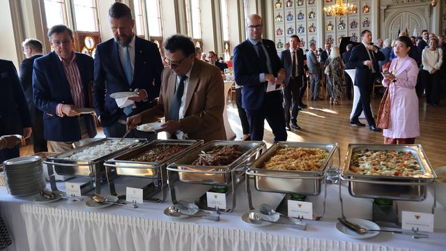 Wahana diplomasi rempah Indonesia dalam resepsi diplomatik perayaan HUT ke-79 RI di Kedutaan Besar Republik Indonesia (KBRI) Helsinki. (Dok KBRI Helsinki)