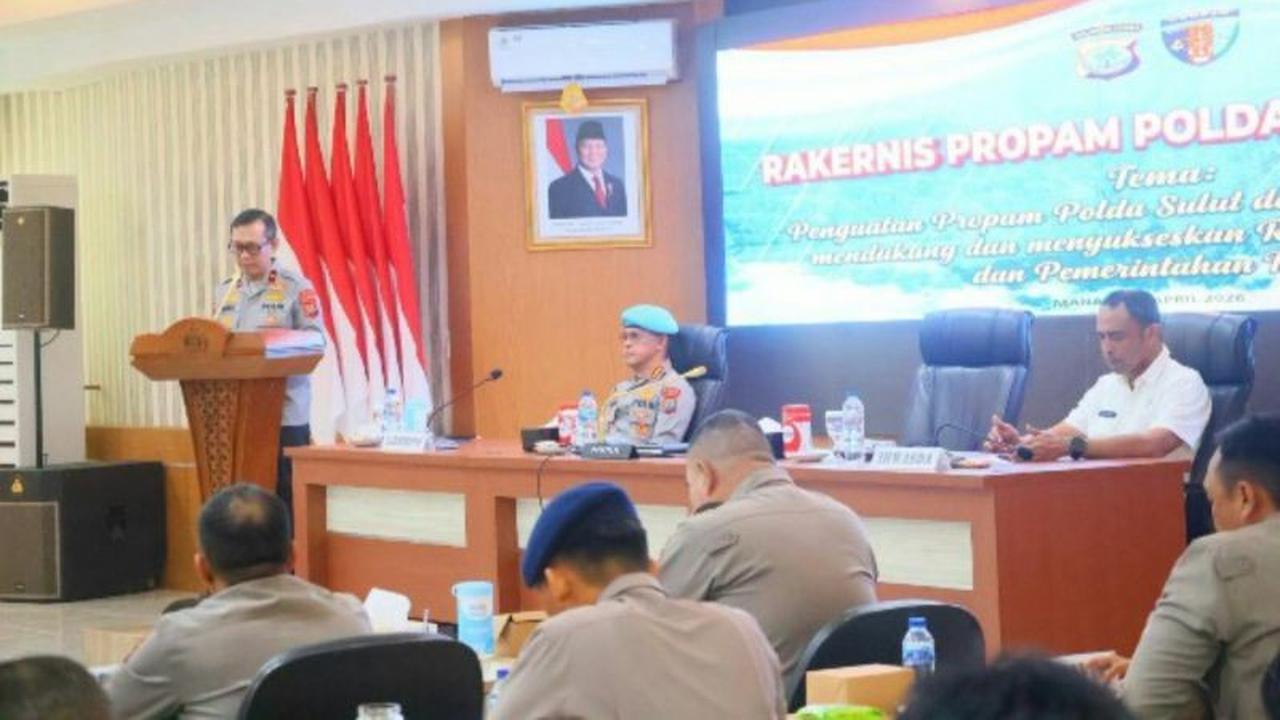 Polda Sulut Perkuat Pengawasan Internal melalui Rakernis Propam 2026