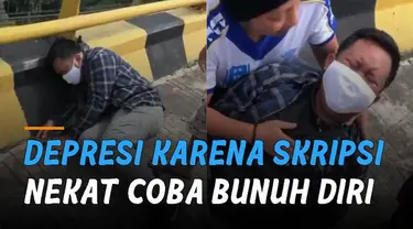 Seorang mahasiswa diduga depresi dan nekat melakukan percobaan bunuh diri dari Jembatan Sungai Brantas, Jalan Soekarno Hatta, Kota Malang.