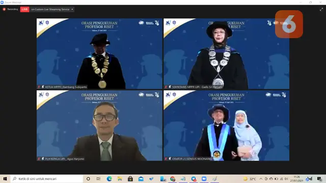 Pengukuhan Profesor Riset LIPI