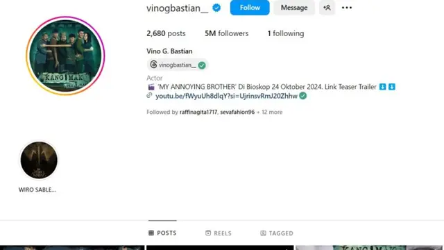 Kaesang Pangarep Cuma Follow Erina Gudono di Instagram, Ternyata Mirip Vino G Bastian