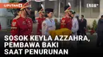 Keyla Azzahra, Pembawa Baki saat Penurunan Bendera di Istana