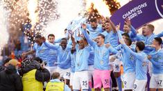 Pada musim lalu, Manchester City berhasil memenangkan Liga Inggris dengan jumlah 86 poin. The Cityzens mamu meninggalkan rival sekotanya, Manchester United dengan selisih 12 poin. Ilkay Gundogan menjadi penyumbang gol terbanyak untuk Man City kala itu, yaitu 13 gol. (AFP/Dave Thompson)