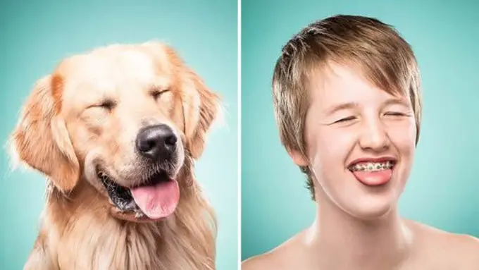 Unyu! Ketika Majikan Meniru Ekspresi Anjing Peliharaan Mereka