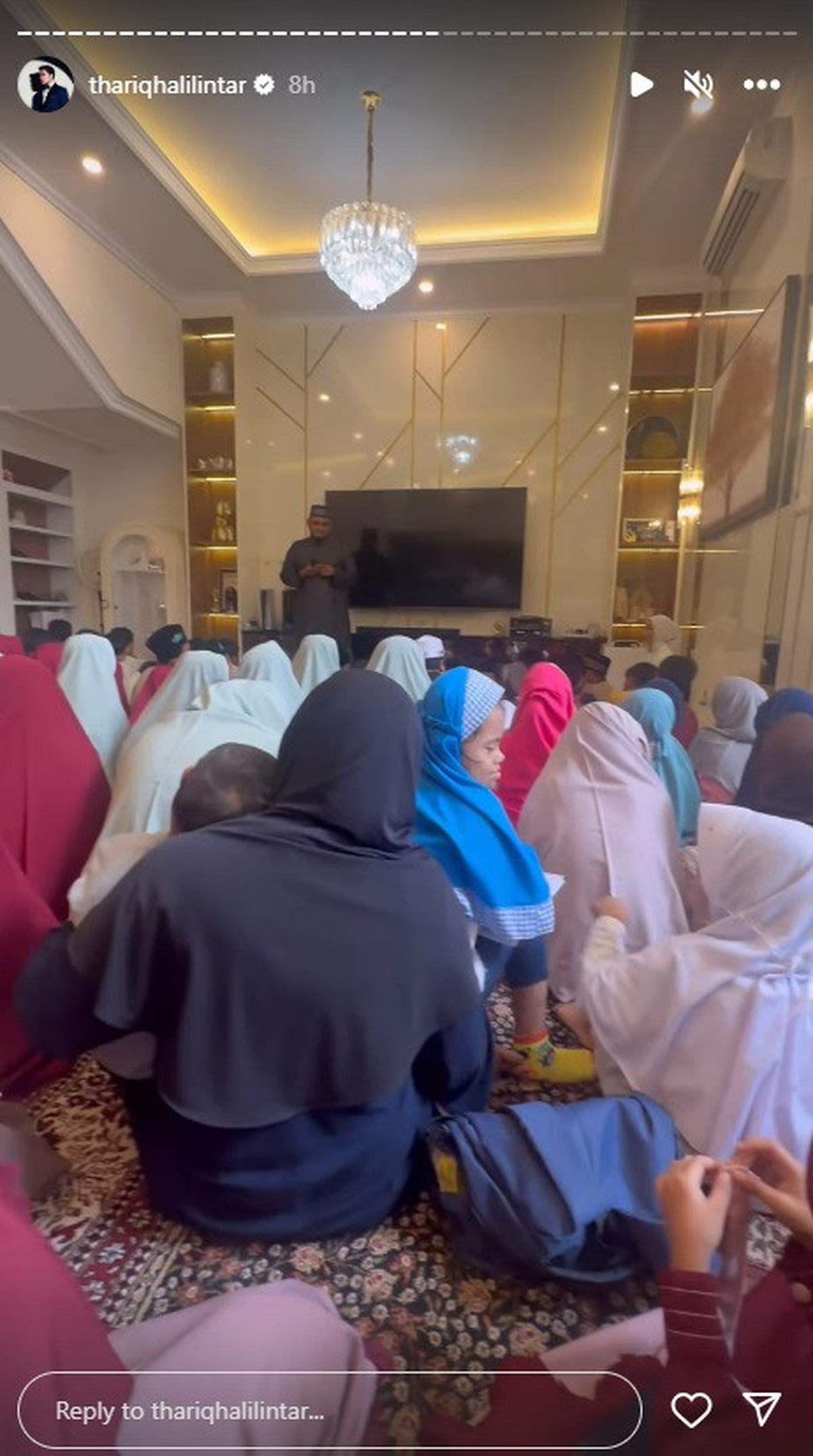 Thariq Biasa Mengundang Anak Yatim