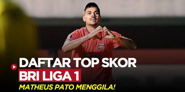 MOTION GRAFIS: Jadi Top Skor BRI Liga 1 2022/2023, Matheus Pato Ungguli David da Silva