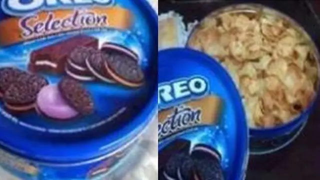 6 Potret Kocak Isian Wadah Makanan Ringan saat Lebaran Tak Sesuai Ekspektasi