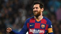 3. Lionel Messi - Messi menjelma menjadi predator ganas dalam mencetak gol di Barcelona ketika dikepalai Pep Guardiola. Pemain asal Argentina ini empat kali menyabet Ballon d'Or selama empat tahun di bawah asuhan Guardiola. (AFP/Gabriel Bouys)
