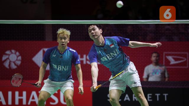 Foto: Khawatir Kondisi Marcus Bertambah Parah, Alasan Utama The Minions Mundur di Babak 16 Besar Indonesia Masters 2023