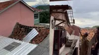 Detik-detik Puting Beliung Terjang Enggal Bandar Lampung: Warga Sempat Panik, 11 Rumah Rusak