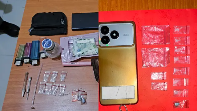 Barang bukti yang diamankan polisi dari penangkapan pelaku pengeroyokan di Lampung. (Dok. Istimewa)