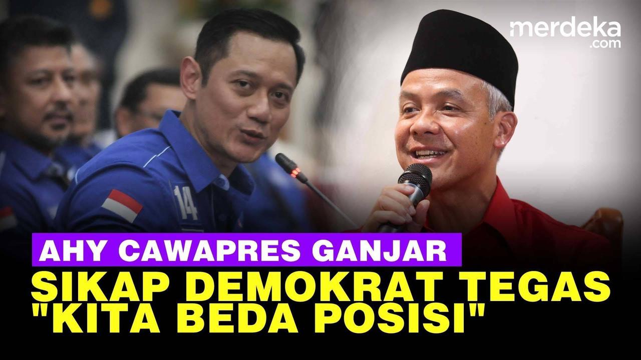 VIDEO: AHY Ada di Bursa Cawapres Ganjar, Demokrat "Terima Kasih Kita Beda Posisi"