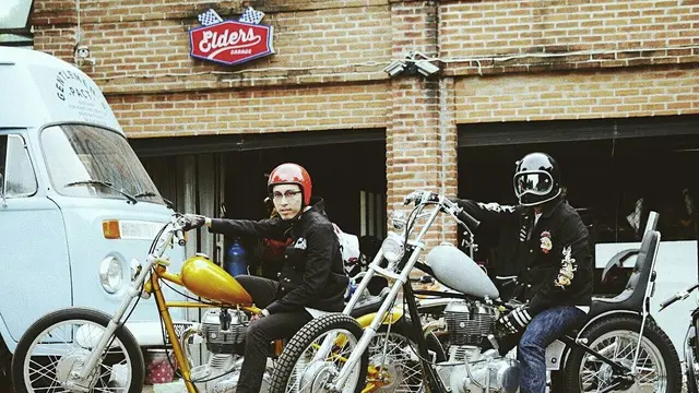 Presiden Joko Widodo beli motor custom (Foto:Instagram @elders_garage)