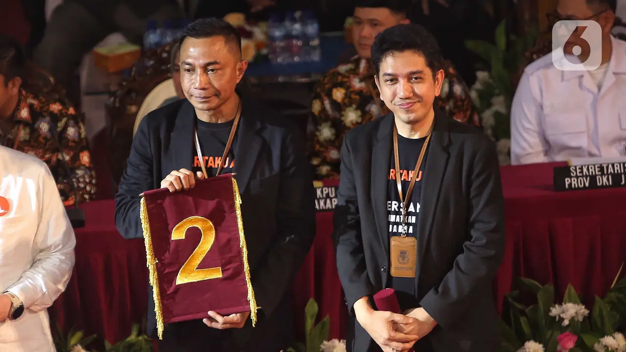 Sah, Ini No Urut Pasangan Calon Gubernur dan Calon Wakil Gubernur DKI Jakarta