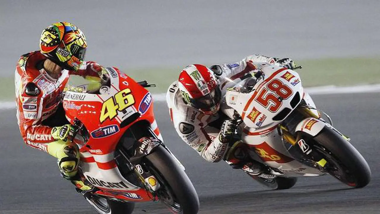 Valentino Rossi dan Marco Simoncelli