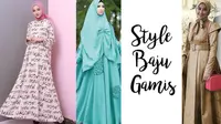 Intip 3 Style Baju Gamis Kombinasi dan Hijab Segi Empat!