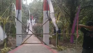 Viral Jembatan Gantung Pongpet Pangandaran Ambruk, TNI AD Beri Penjelasan
